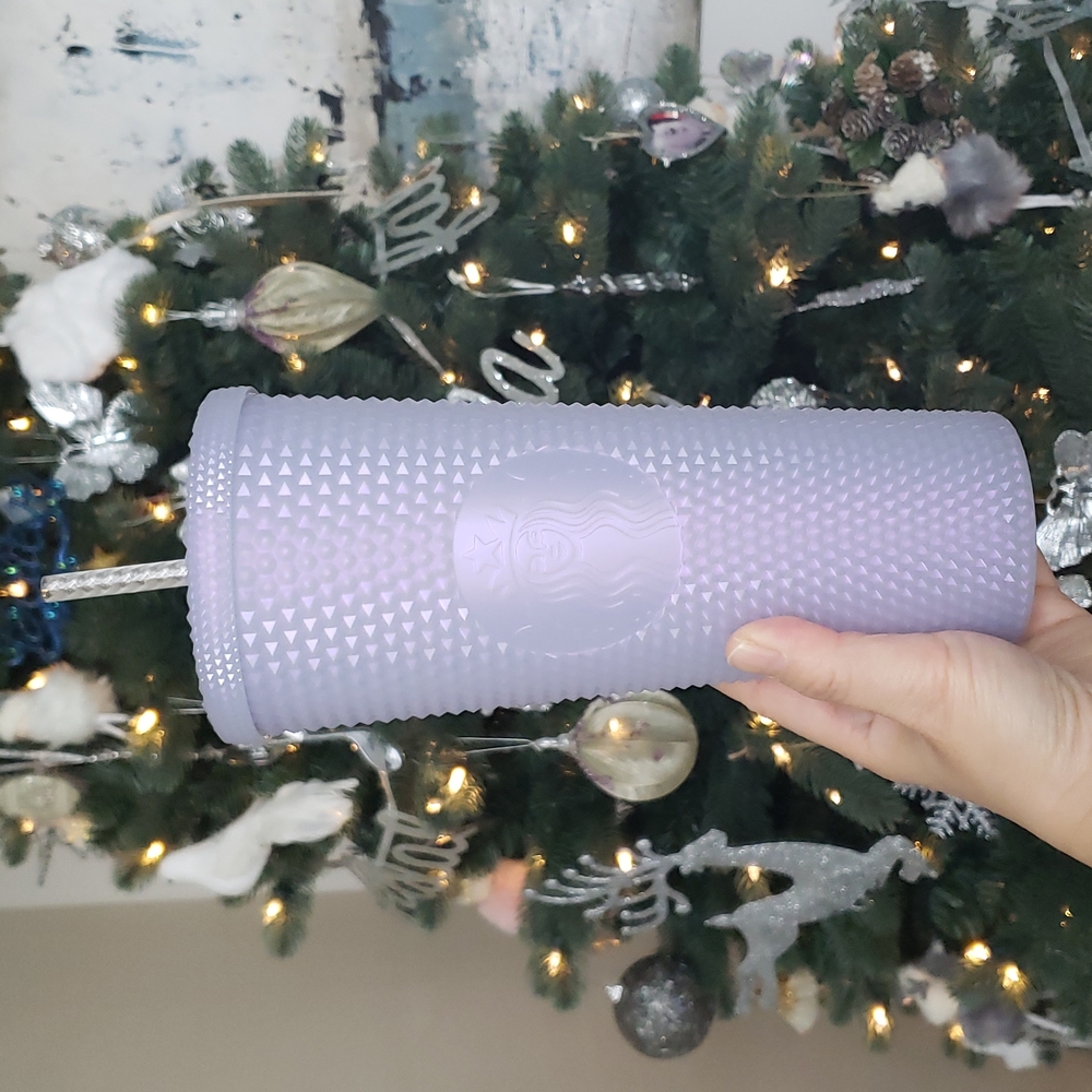 Starbucks Christmas 2021 Holiday Bling Icy studded tumbler cup